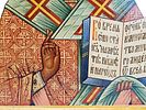 ANTIQUE 19TH C RUSSIAN ORTHODOX ICON ST NICHOLAS. An antique 19th century Russian Orthodox icon Image - 3