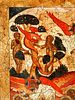 RUSSIAN ORTHODOX ICON ADAM AND EVE IN PARADISE. A rare Russian Orthodox icon of Adam and Eve and Image - 2