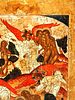 RUSSIAN ORTHODOX ICON ADAM AND EVE IN PARADISE. A rare Russian Orthodox icon of Adam and Eve and Image - 3