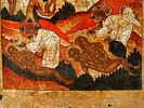 RUSSIAN ORTHODOX ICON ADAM AND EVE IN PARADISE. A rare Russian Orthodox icon of Adam and Eve and Image - 4
