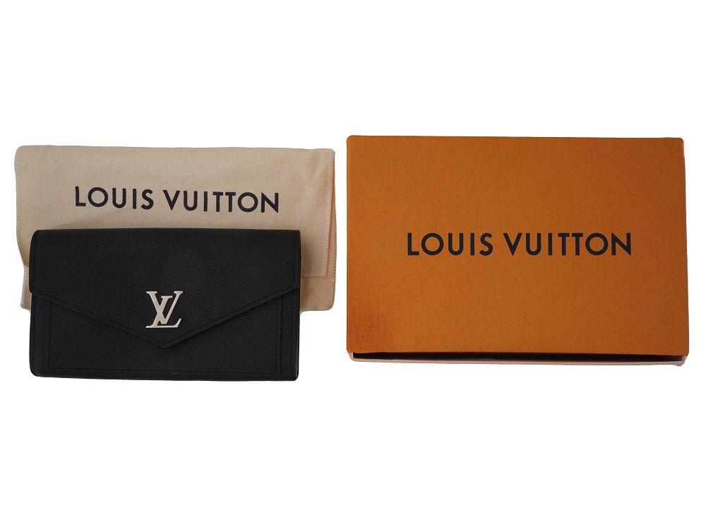 LOUIS VUITTON BLACK SOFT CALFSKIN LOCKME WALLET IOB. A Louis Vuitton Paris Lockmini black soft 