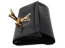 LOUIS VUITTON LOUISE EW VERNIS BLACK LEATHER CLUTCH. A Louis Vuitton Louise Monogram Vernis Image - 3