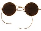 GOLD PLATED JOHN LENNON BEATLES MANNER ETCHED GLASSES. Gold plated John Lennon manner glasses Image - 1