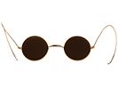 GOLD PLATED JOHN LENNON BEATLES MANNER ETCHED GLASSES. Gold plated John Lennon manner glasses Image - 3