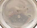ANTIQUE ENGLISH SILVER POCKET WATCH W KEY 18TH C. An antique English silver pocket watch with a Image - 8