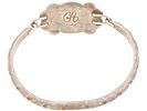 VINTAGE STERLING SILVER BRACELET WITH STONES. A sterling silver bracelet with a centerpiece Image - 2