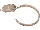 VINTAGE STERLING SILVER BRACELET WITH STONES. A sterling silver bracelet with a centerpiece Image - 5