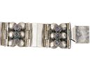 VINTAGE STERLING SILVER AMETHYST BRACELET. A vintage sterling silver bracelet comprised of a Image - 5