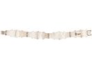 VINTAGE STERLING SILVER BRACELET WITH CORAL STONES. A vintage sterling silver bracelet with Image - 4