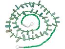 ANCIENT ROMAN GREEN GLASS BEAD NECKLACE. An ancient Roman glass bead necklace dating from 100 to Image - 1