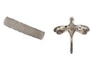 SILVER TIFFANY BRACELET W 18K GOLD SILVER BROOCH. A lot of two jewelry pieces feature a Tiffany Image - 2