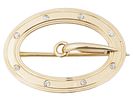 RUSSIAN 14K GOLD BROOCH WITH GEMSTONES IOB. A fine Russian 14k gold brooch with gemstones and a Image - 2