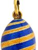 RUSSIAN ST PETERSBURG 14K GOLD ENAMEL EGG PENDANT. A Russian St. Petersburg, 1898 to 1904, 14K Image - 4