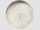 19 C RUSSIAN SILVER BOX CATHERINE II MEDAL. An antique Russian round shaped silver spice box. Image - 7