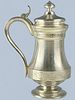 19TH C IMPERIAL RUSSIAN ENGRAVED GILT SILVER TANKARD. An antique 19th century Imperial Russian Image - 1
