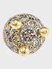 RUSSIAN SILVER CLOISONNE ENAMEL ST PETERSBURG BOX. A Russian gilt silver trinket box. Globe Image - 4
