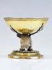 ANTIQUE EARLY 19TH C RUSSIAN GILT SILVER SALT CELLAR. An antique early 19th-century Russian gilt Image - 3