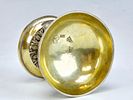 ANTIQUE EARLY 19TH C RUSSIAN GILT SILVER SALT CELLAR. An antique early 19th-century Russian gilt Image - 4