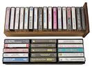 105 ORIGINAL RECORDING CASSETTE TAPES ROCK POP CLASSICS. A large collection of 105 mixed vintage Image - 1