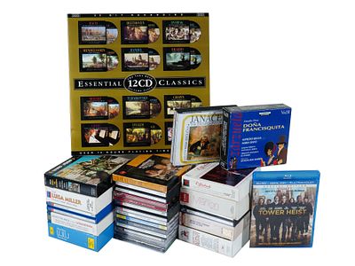 COLLECTION OF 49 VINTAGE CLASSICAL MUSIC CD RECORDINGS. A large collection of classical opera