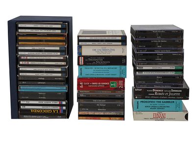 COLLECTION OF 54 VINTAGE CLASSICAL OPERA CD RECORDINGS. A collection of vintage classical opera