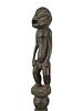 IVORY COAST WEST AFRICA BAULE PEOPLE WOODEN FIGURE. A carved wooden figure of the Baule or Image - 5