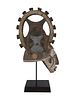 WEST AFRICAN NIGERIA IGBO PEOPLE WOODEN HELMET MASK. A West African, hand carved wooden Agbogho Image - 4