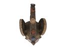 WEST AFRICAN NIGERIA IGBO PEOPLE WOODEN HELMET MASK. A West African, hand carved wooden Agbogho Image - 5