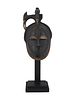 CENTRAL AFRICAN BAULE PEOPLE CARVED WOODEN MASK. A Central African Ivory Coast hand carved Image - 1