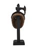 CENTRAL AFRICAN BAULE PEOPLE CARVED WOODEN MASK. A Central African Ivory Coast hand carved Image - 3