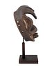 CENTRAL AFRICAN BAULE PEOPLE CARVED WOODEN MASK. A Central African Ivory Coast hand carved Image - 4