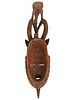 WEST AFRICAN BAULE PEOPLE WOOD MASK FROM IVORY COAST. A West African Baule people hand carved Image - 3