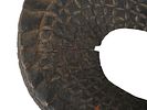 VINTAGE AFRICAN IVORY COAST WOODEN CROCODILE SCULPTURE. A vintage African Ivory Coast carved Image - 7