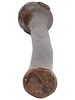 VINTAGE CARVED SANDALWOOD SCULPTURED CLUB. A vintage carved sandalwood sculptured club. Image - 4
