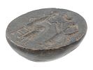 ANCIENT MESOPOTAMIAN STEATITE STAMP SEAL 2000 BC. An ancient Mesopotamian steatite stamp seal Image - 1