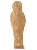 ANCIENT EGYPTIAN FAIENCE USHABTI FIGURINE CA 600 BC. An ancient Egyptian 26th dynasty faience Image - 1