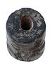 ANCIENT BLACK STEATITE CYLINDER SEAL BEAD. An ancient Sumerian hand carved black steatite Image - 1