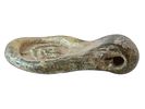 ANCIENT ROMAN GLASS AMULET MENORAH CIRCA 100 AD. An ancient gold tone glass pendant adorned Image - 4
