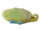 ANCIENT PHOENICIAN FUSED GLASS HEAD PENDANT. An ancient Phoenician fused glass amuletic head Image - 3