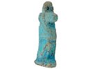 ANCIENT EGYPTIAN FAIENCE BABOON GOD AMULET PENDANT. An ancient Egyptian Late Period faience Image - 3