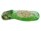 300 AD ROMAN ANIMAL GREEN GLASS MEDALLION PENDANT. An ancient Roman gree glass amulet pendant. Image - 3