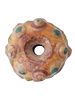 ANCIENT PHOENICIAN RAISED EYES TERRACOTTA BEAD. An ancient Phoenician painted terracotta bead. Image - 2
