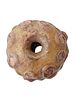 ANCIENT PHOENICIAN RAISED EYES TERRACOTTA BEAD. An ancient Phoenician painted terracotta bead. Image - 3