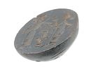 ANCIENT MESOPOTAMIAN STEATITE SEAL BEAD. An ancient Mesopotamian hand carved steatite rounded Image - 1