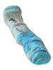 MINIATURE ANCIENT EGYPTIAN BLUE FAIENCE USHABTI. A miniature ancient Egyptian blue faience Image - 4