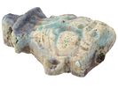 ANCIENT EGYPTIAN GLAZED FAIENCE GOD BES AMULET PENDANT. An ancient Egyptian glazed faience Image - 2