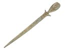 ANCIENT EGYPTIAN BRONZE CEREMONIAL GARMENT PIN. An ancient Egyptian bronze ceremonial garment Image - 1
