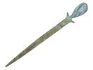 ANCIENT EGYPTIAN BRONZE CEREMONIAL GARMENT PIN. An ancient Egyptian bronze ceremonial garment Image - 2