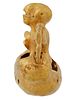 SOUTH AMERICAN QUIMBAYA TUMBAGA CANOE FIGURINE. South American Quimbaya tumbaga figurine Image - 3
