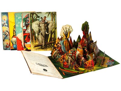 RARE CZECH VOJTECH KUBASTA POP UP CHILDRENS BOOKS. A rare collection of 6 Czech pop up childrens 
